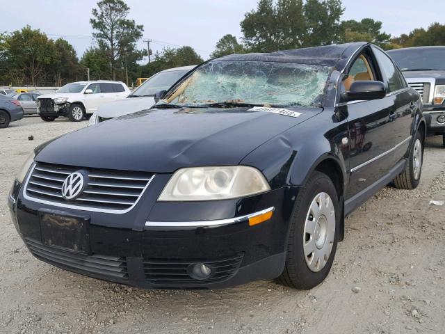 WVWPH63B71P141874 - 2001 VOLKSWAGEN PASSAT GLS BLACK photo 2