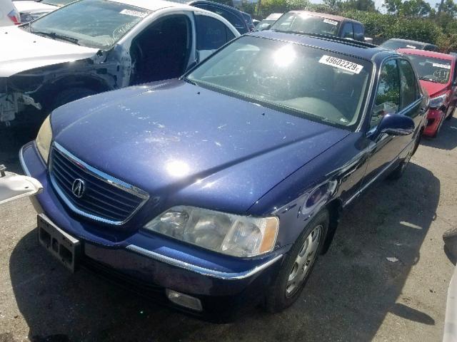 JH4KA965XYC006250 - 2000 ACURA 3.5RL BLUE photo 2