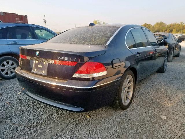 WBAGN63565DS59163 - 2005 BMW 745 LI BLUE photo 4