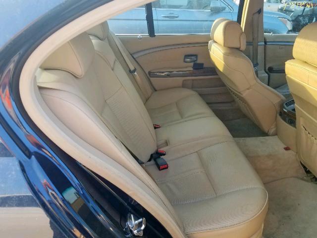 WBAGN63565DS59163 - 2005 BMW 745 LI BLUE photo 6