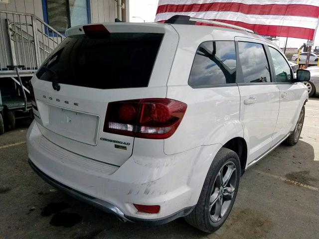 3C4PDCGG7JT216147 - 2018 DODGE JOURNEY CR WHITE photo 4