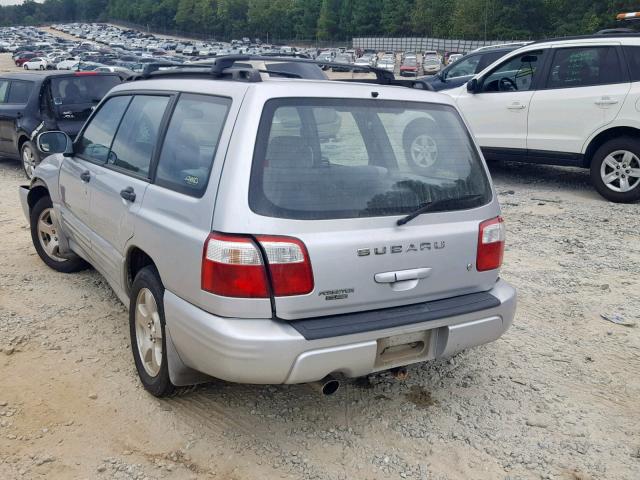 JF1SF65652H739835 - 2002 SUBARU FORESTER S SILVER photo 3