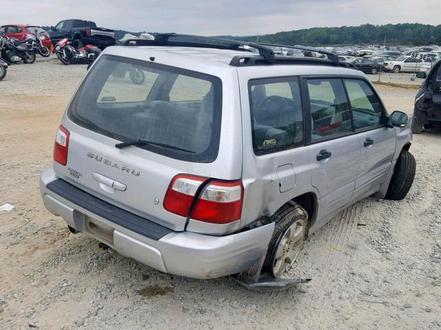 JF1SF65652H739835 - 2002 SUBARU FORESTER S SILVER photo 4