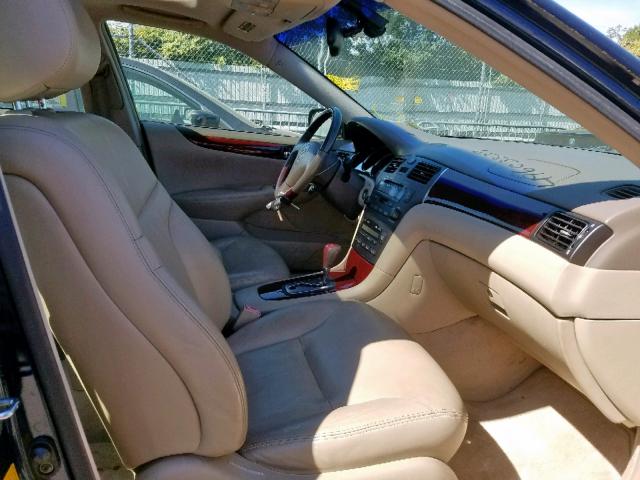 JTHBF30G920069082 - 2002 LEXUS ES 300 BLUE photo 5