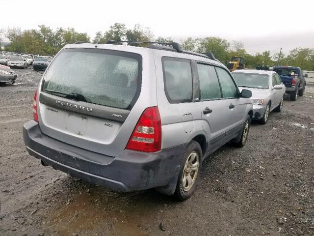 JF1SG63604H747148 - 2004 SUBARU FORESTER 2 SILVER photo 4
