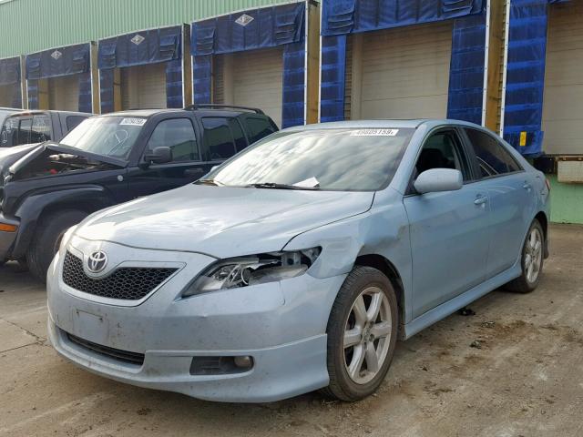 4T1BE46K47U713363 - 2007 TOYOTA CAMRY CE BLUE photo 2