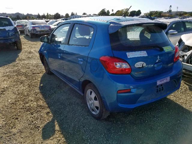 ML32A3HJXHH004061 - 2017 MITSUBISHI MIRAGE ES BLUE photo 3