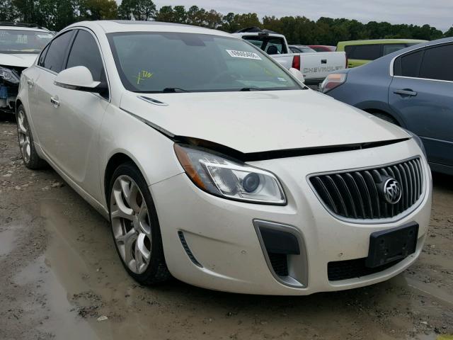 2G4GV5GV1C9213480 - 2012 BUICK REGAL GS WHITE photo 1