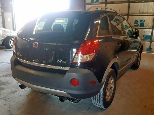 3GSDL43N99S531635 - 2009 SATURN VUE XE BLACK photo 4