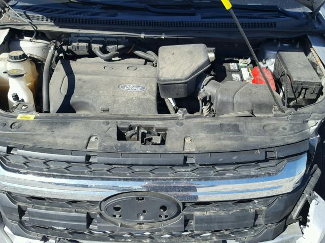 2FMDK3JC8BBB65197 - 2011 FORD EDGE SEL SILVER photo 7