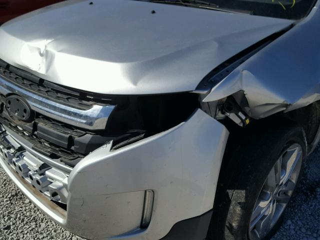 2FMDK3JC8BBB65197 - 2011 FORD EDGE SEL SILVER photo 9