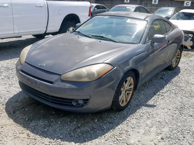 KMHHM66D87U258897 - 2007 HYUNDAI TIBURON GS GRAY photo 2