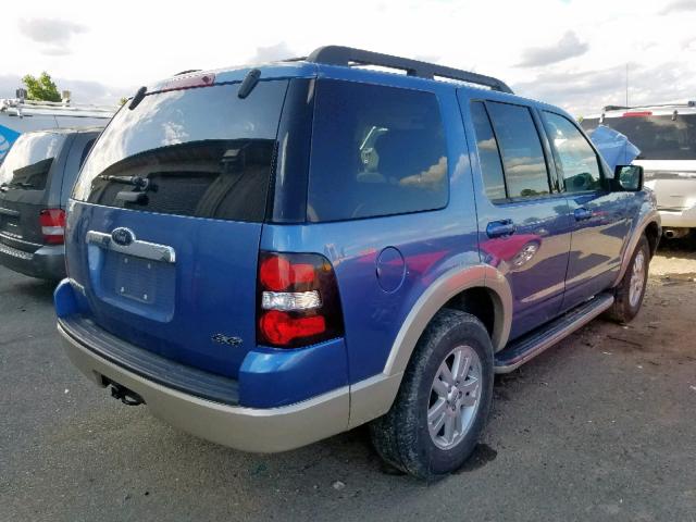 1FMEU74E39UA41653 - 2009 FORD EXPLORER E BLUE photo 4