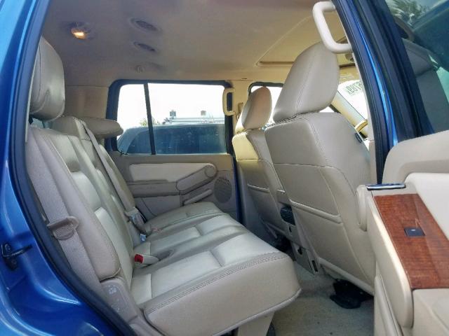 1FMEU74E39UA41653 - 2009 FORD EXPLORER E BLUE photo 6