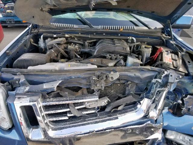 1FMEU74E39UA41653 - 2009 FORD EXPLORER E BLUE photo 7