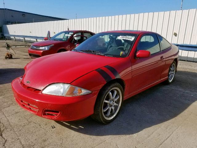 1G1JH12F437157295 - 2003 CHEVROLET CAVALIER L RED photo 2