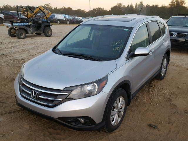 2HKRM4H71DH656303 - 2013 HONDA CR-V EXL SILVER photo 2