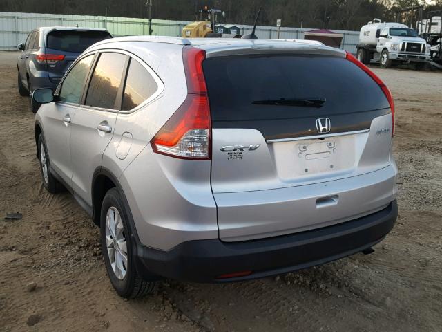 2HKRM4H71DH656303 - 2013 HONDA CR-V EXL SILVER photo 3