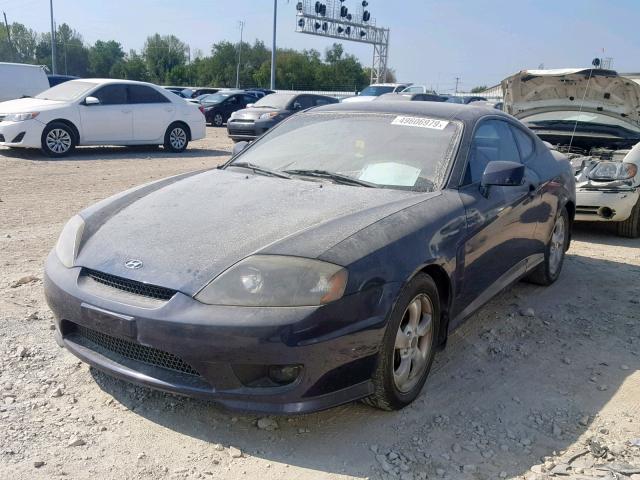 KMHHM65D05U157769 - 2005 HYUNDAI TIBURON BLUE photo 2