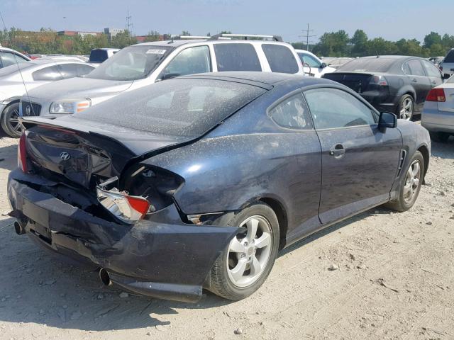 KMHHM65D05U157769 - 2005 HYUNDAI TIBURON BLUE photo 4