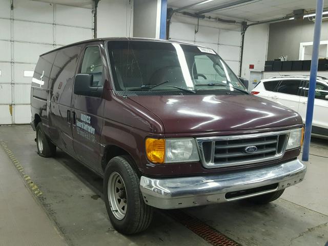 1FTRE14L96HA64082 - 2006 FORD ECONOLINE BURGUNDY photo 1