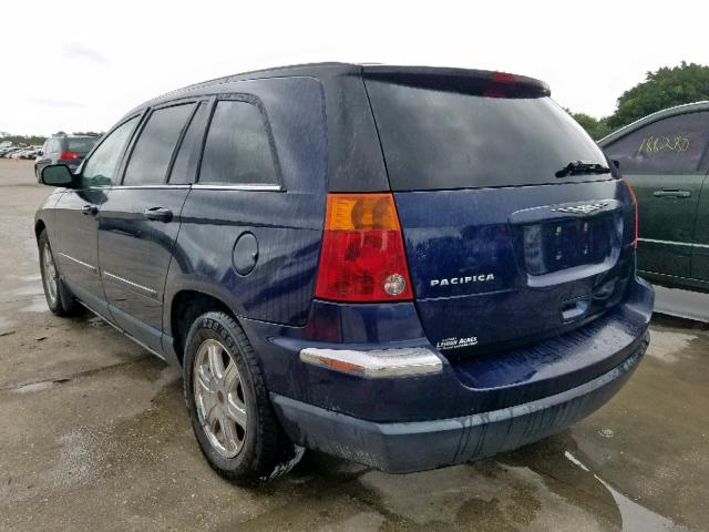 2C8GF68484R335105 - 2004 CHRYSLER PACIFICA BLUE photo 3