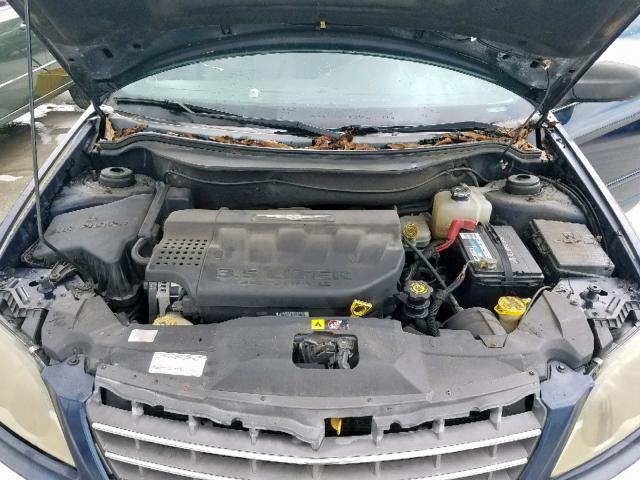 2C8GF68484R335105 - 2004 CHRYSLER PACIFICA BLUE photo 7