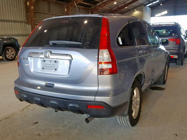 JHLRE48737C040814 - 2007 HONDA CR-V EXL BLUE photo 4