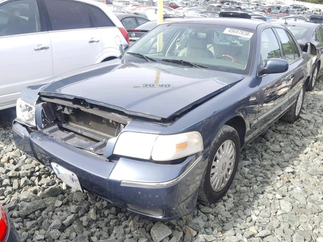 2MEFM75V67X642552 - 2007 MERCURY GRAND MARQ BLUE photo 2