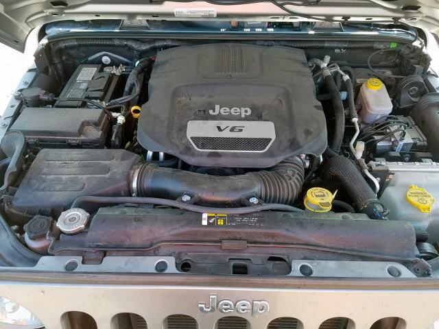 1C4AJWAGXHL508972 - 2017 JEEP WRANGLER S ვერცხლისფერი ფოტო 7