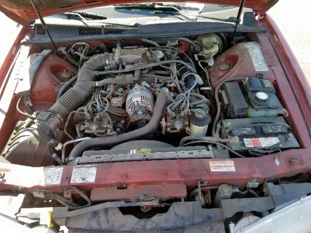 1FALP62W2VH138876 - 1997 FORD THUNDERBIR RED photo 7