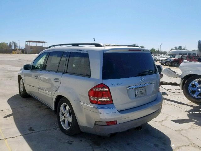 4JGBF71E17A136695 - 2007 MERCEDES-BENZ GL 450 4MA SILVER photo 3