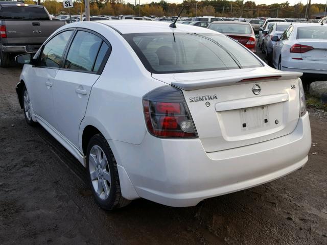 3N1AB6AP9AL709160 - 2010 NISSAN SENTRA 2.0 WHITE photo 3