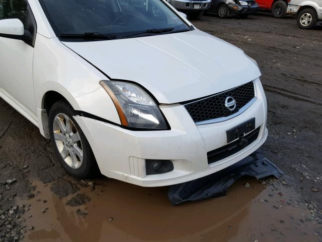 3N1AB6AP9AL709160 - 2010 NISSAN SENTRA 2.0 WHITE photo 9