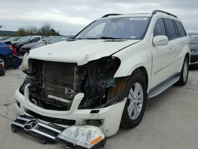 4JGBF71E38A422114 - 2008 MERCEDES-BENZ GL 450 4MA WHITE photo 2