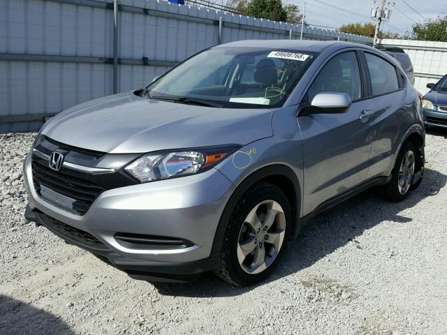 3CZRU6H34HG702188 - 2017 HONDA HR-V LX SILVER photo 2