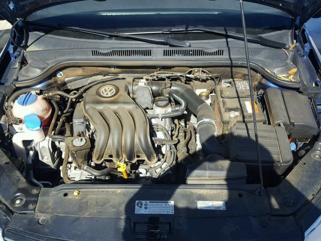 3VW2K7AJ7FM357360 - 2015 VOLKSWAGEN JETTA BASE Կապույտ լուսանկար 7