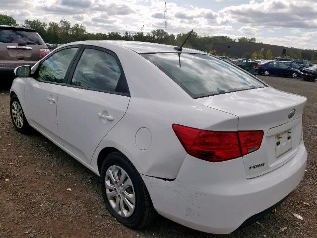 KNAFU4A24A5174113 - 2010 KIA FORTE EX WHITE photo 3