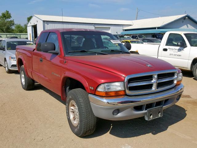 1B7GG22X0XS278136 - 1999 DODGE DAKOTA RED photo 1