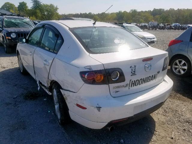 JM1BK123841213083 - 2004 MAZDA 3 S WHITE photo 3