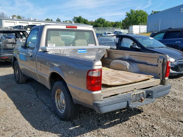 1FTYR10D04PB59860 - 2004 FORD RANGER TAN photo 3