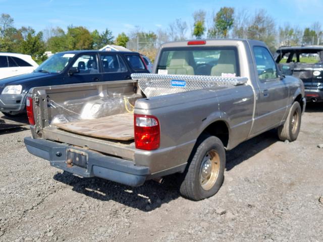 1FTYR10D04PB59860 - 2004 FORD RANGER TAN photo 4