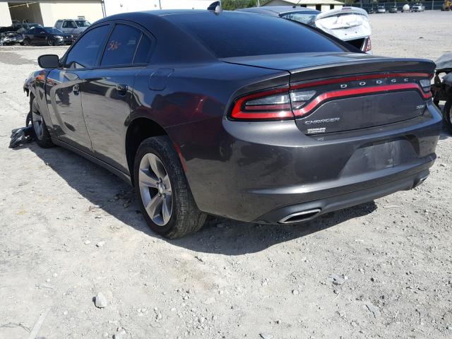 2C3CDXHG7HH572030 - 2017 DODGE CHARGER SX GRAY photo 3