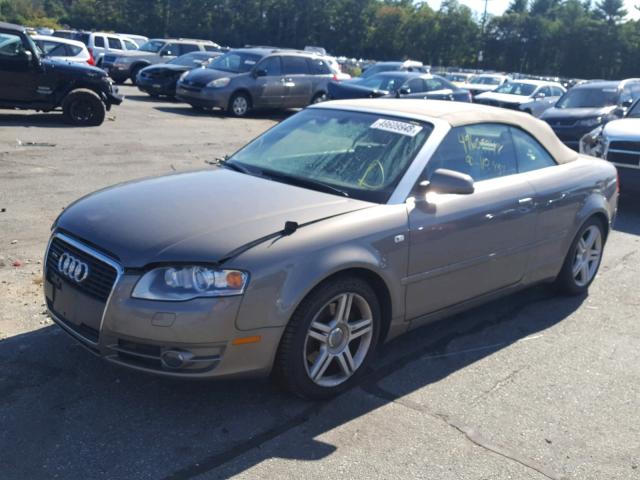 WAUDF48H28K008390 - 2008 AUDI A4 2.0T CA TAN photo 2