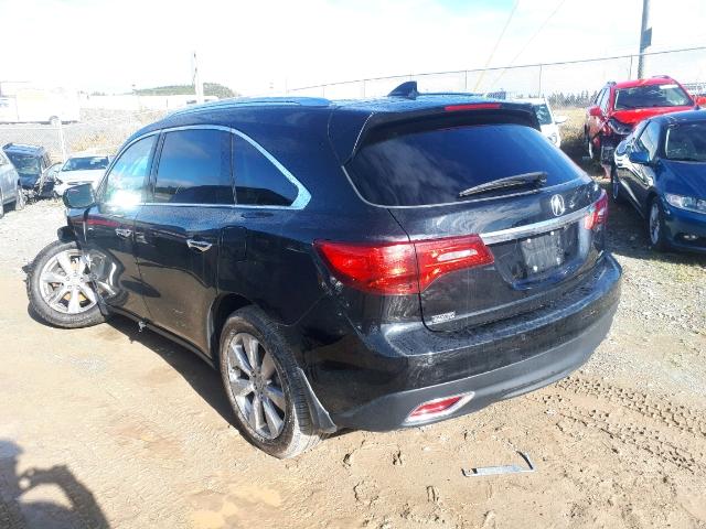 5FRYD4H80EB503463 - 2014 ACURA MDX ADVANC BLACK photo 3