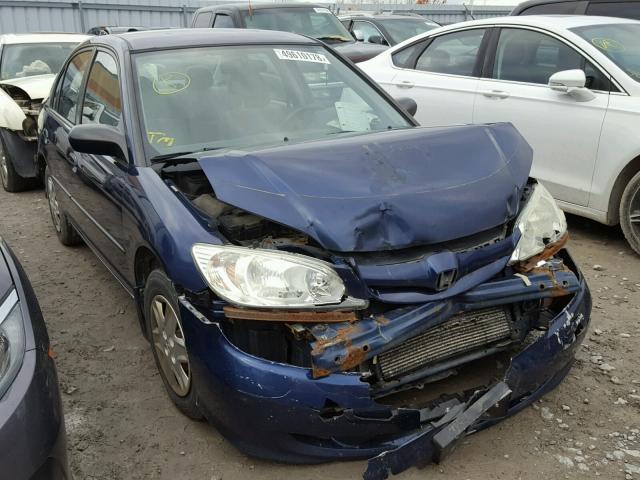 2HGES16424H919369 - 2004 HONDA CIVIC DX BLUE photo 1