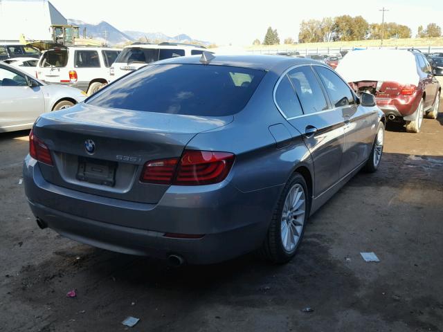 WBAFR7C56DC819905 - 2013 BMW 535 I GRAY photo 4