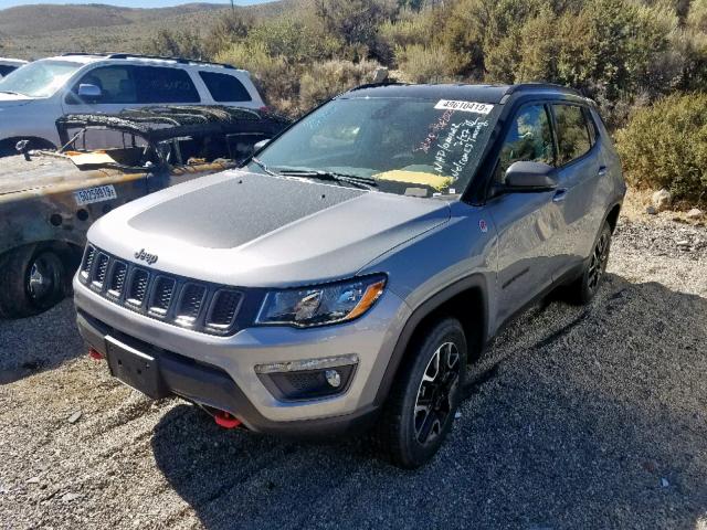 3C4NJDDB0KT785423 - 2019 JEEP COMPASS TR GRAY photo 2