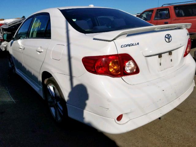 1NXBE40E49Z058935 - 2009 TOYOTA COROLLA XR 白色 照片 3