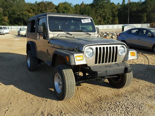 1J4FA49S54P785335 - 2004 JEEP WRANGLER / TAN photo 1